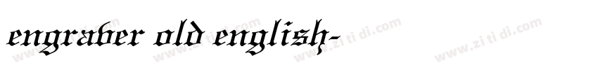 engraver old english字体转换 engraver old english字体转换
